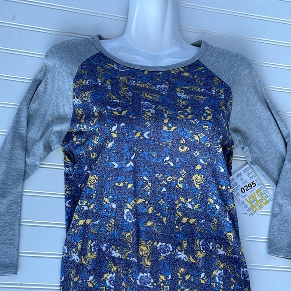 LLR - Muted Floral Printed Randy Top-#0295 - Picture 11 of 12